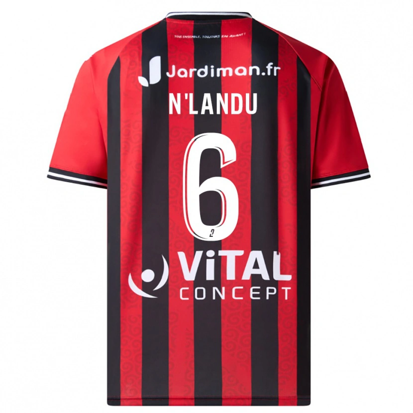 Danxen Kinder Darly N'landu #6 Rot Schwarz Heimtrikot Trikot 2025/26 T-Shirt Schweiz