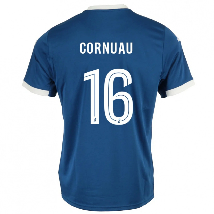 Danxen Kinder Nino Cornuau #16 Blau Weiß Heimtrikot Trikot 2025/26 T-Shirt Schweiz