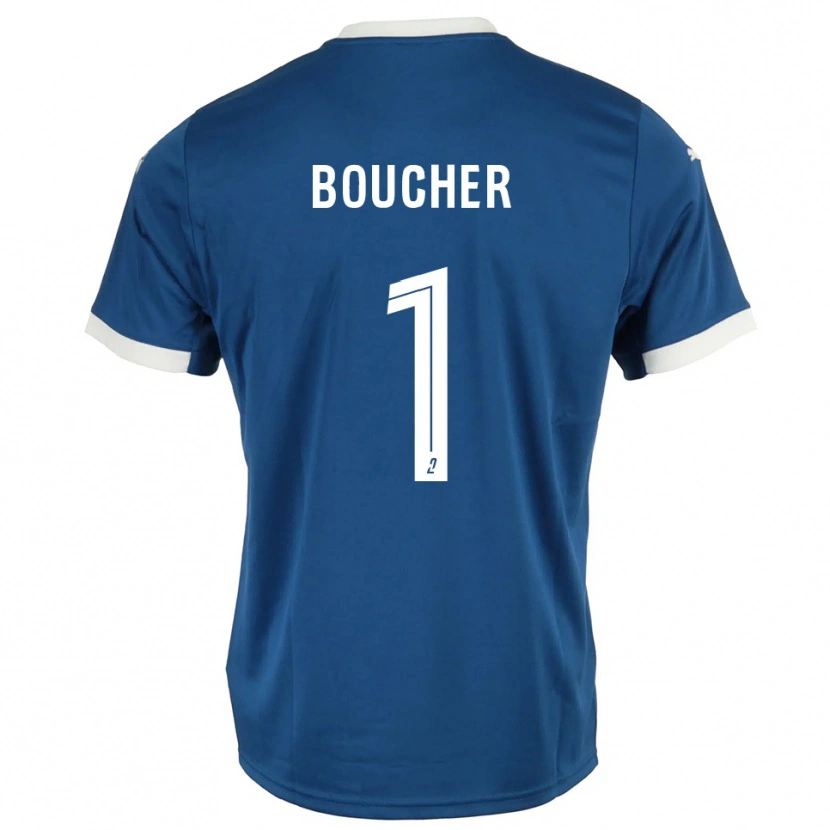 Danxen Kinder Zacharie Boucher #1 Blau Weiß Heimtrikot Trikot 2025/26 T-Shirt Schweiz