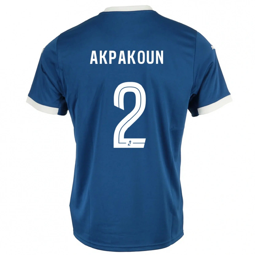Danxen Kinder Tom Akpakoun #2 Blau Weiß Heimtrikot Trikot 2025/26 T-Shirt Schweiz