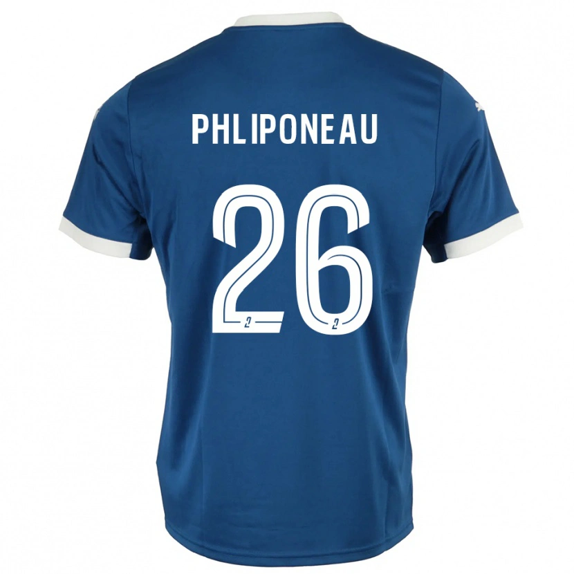 Danxen Kinder Alexandre Phliponeau #26 Blau Weiß Heimtrikot Trikot 2025/26 T-Shirt Schweiz