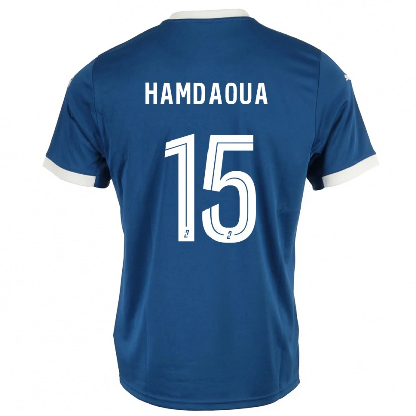 Danxen Kinder Noham Hamdaoua #15 Blau Weiß Heimtrikot Trikot 2025/26 T-Shirt Schweiz