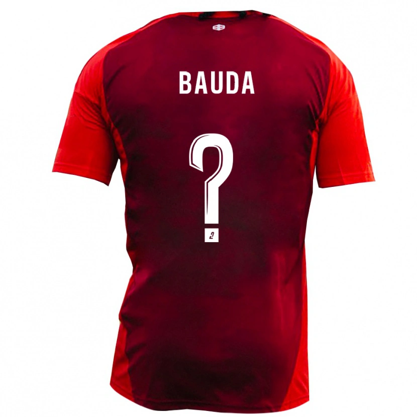 Danxen Kinder Andi Bauda #0 Rot Burgund Heimtrikot Trikot 2025/26 T-Shirt Schweiz