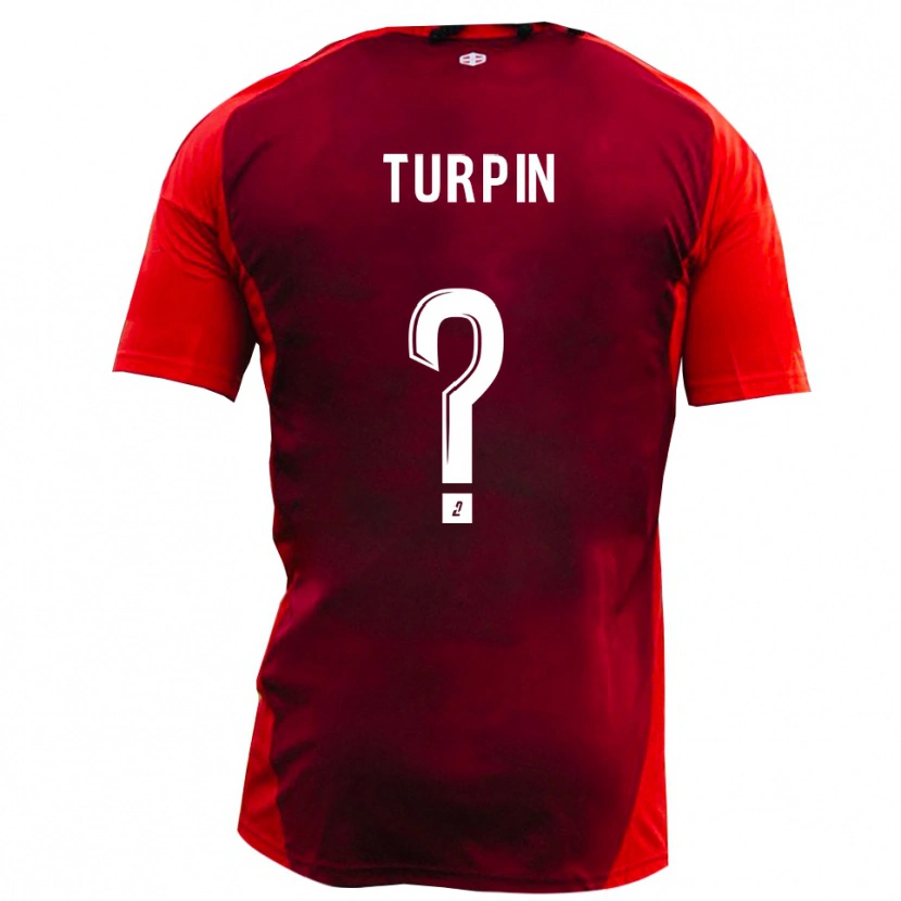 Danxen Kinder Gaël Turpin #0 Rot Burgund Heimtrikot Trikot 2025/26 T-Shirt Schweiz