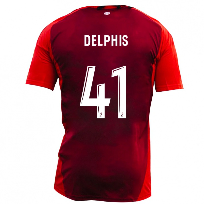 Danxen Kinder Thibault Delphis #41 Rot Burgund Heimtrikot Trikot 2025/26 T-Shirt Schweiz
