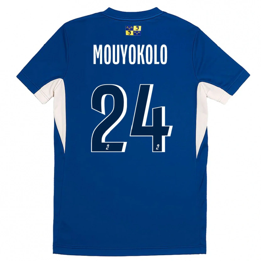 Danxen Kinder Loris Mouyokolo #24 Blau Marine Heimtrikot Trikot 2025/26 T-Shirt Schweiz