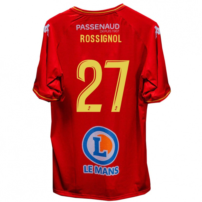 Danxen Kinder Martin Rossignol #27 Rot Gelb Heimtrikot Trikot 2025/26 T-Shirt Schweiz