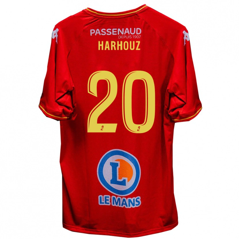 Danxen Kinder William Harhouz #20 Rot Gelb Heimtrikot Trikot 2025/26 T-Shirt Schweiz