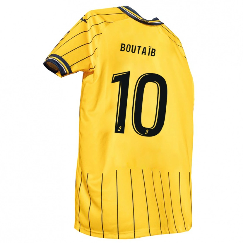 Danxen Kinder Khalid Boutaïb #10 Gelb Marine Heimtrikot Trikot 2025/26 T-Shirt Schweiz