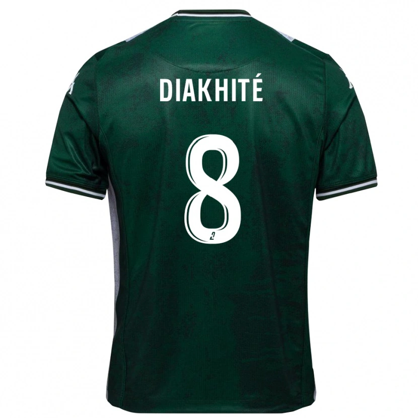 Danxen Kinder Abdourahmane Diakhité #8 Grün Weiß Heimtrikot Trikot 2025/26 T-Shirt Schweiz