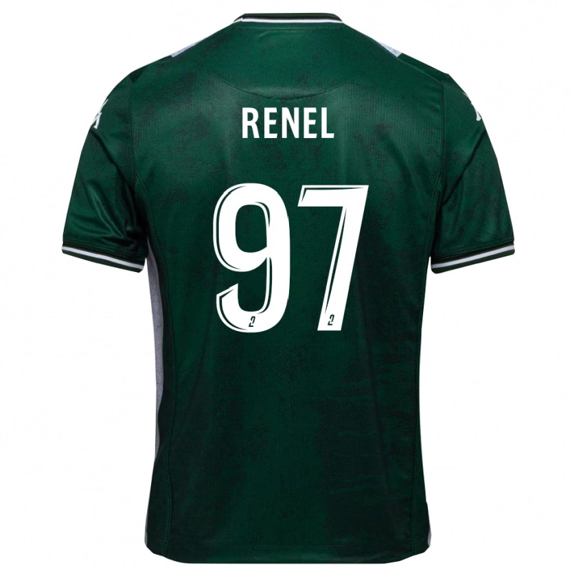 Danxen Kinder Samuel Renel #97 Grün Weiß Heimtrikot Trikot 2025/26 T-Shirt Schweiz