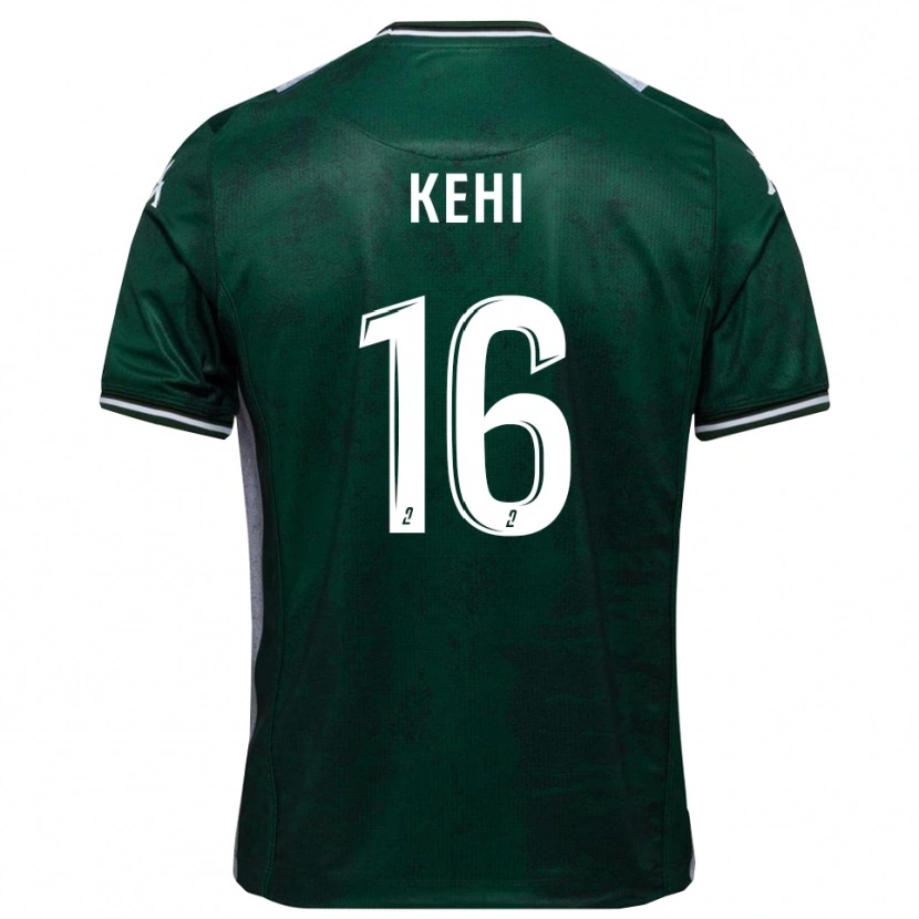 Danxen Kinder Marc-Olivier Kehi #16 Grün Weiß Heimtrikot Trikot 2025/26 T-Shirt Schweiz