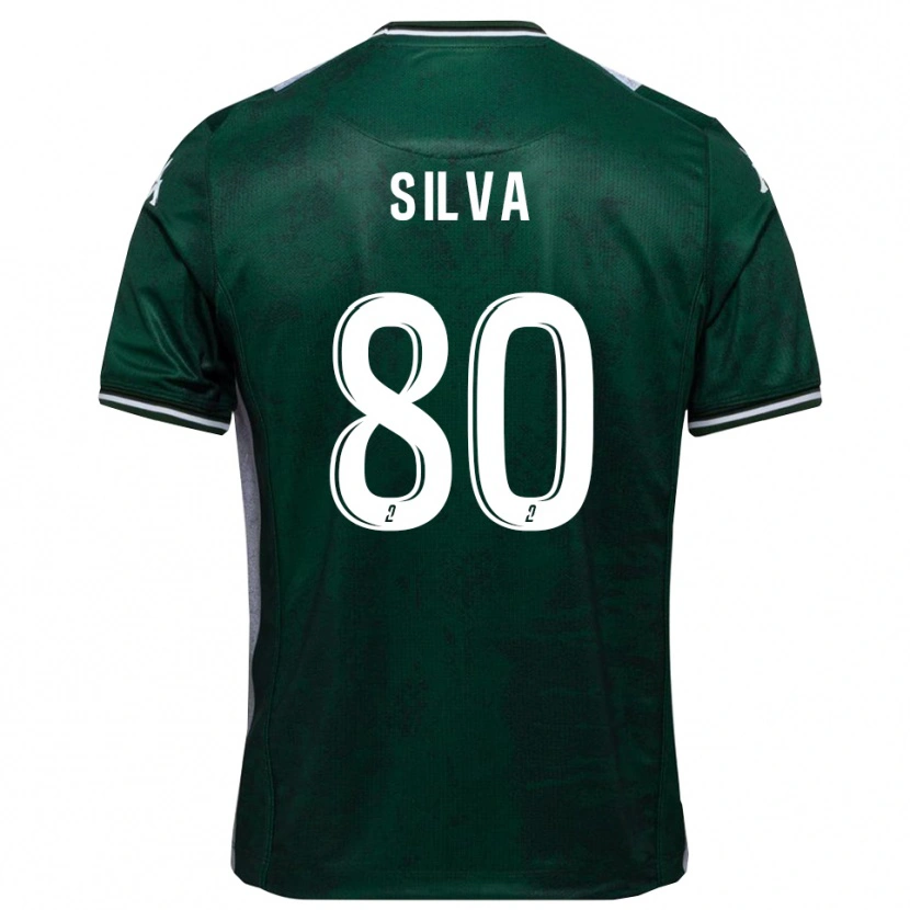 Danxen Kinder Brian Silva #80 Grün Weiß Heimtrikot Trikot 2025/26 T-Shirt Schweiz