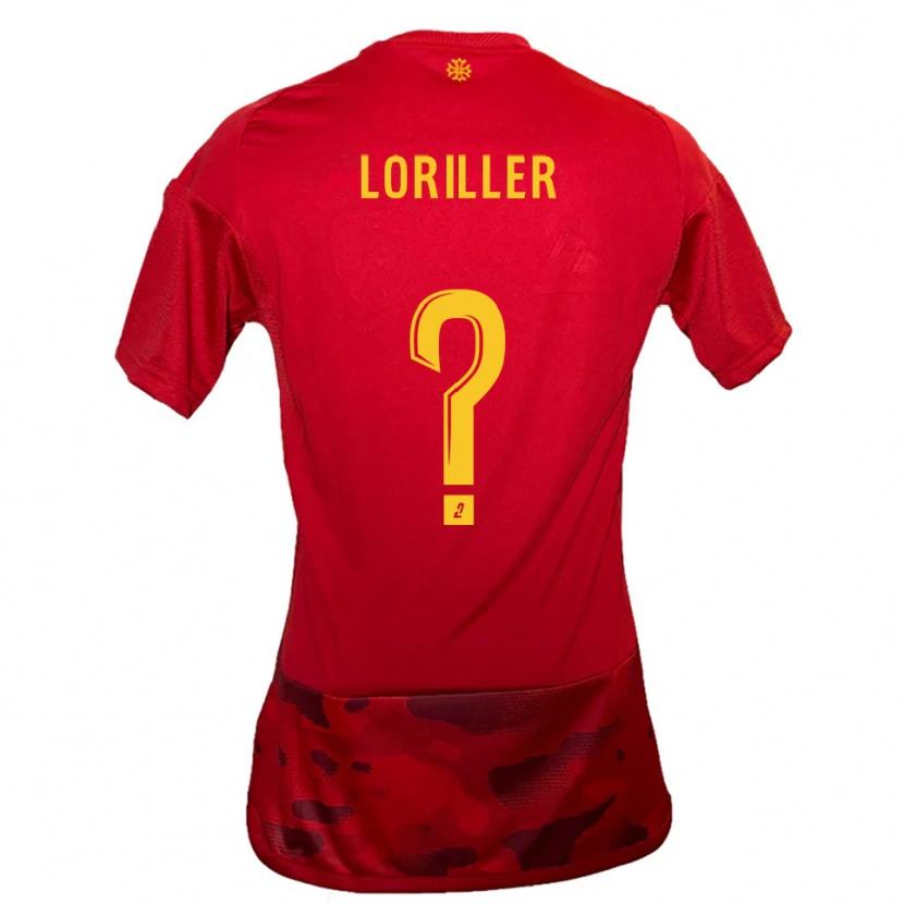 Danxen Kinder Anthonin Loriller #0 Rot Gelb Heimtrikot Trikot 2025/26 T-Shirt Schweiz