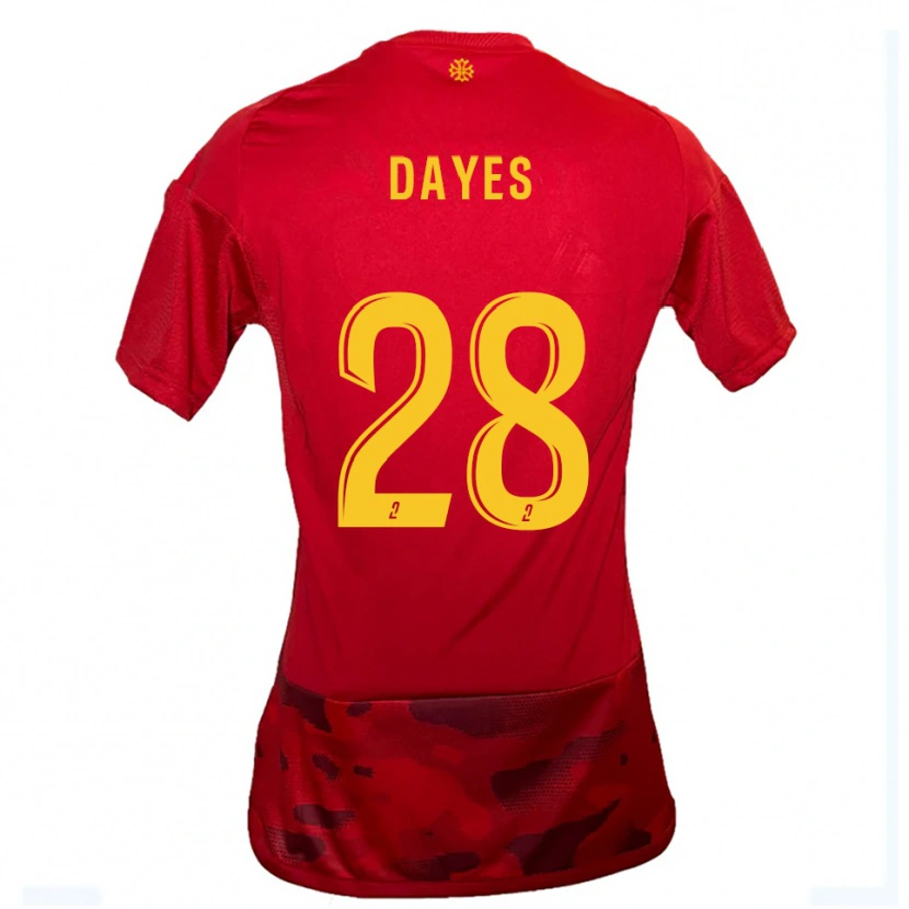 Danxen Kinder Mikayla Dayes #28 Rot Gelb Heimtrikot Trikot 2025/26 T-Shirt Schweiz