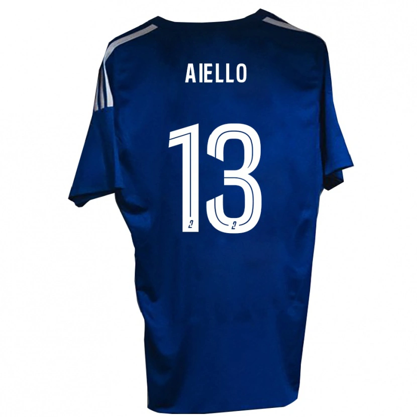Danxen Kinder Nicolas Aiello #13 Blau Weiß Heimtrikot Trikot 2025/26 T-Shirt Schweiz
