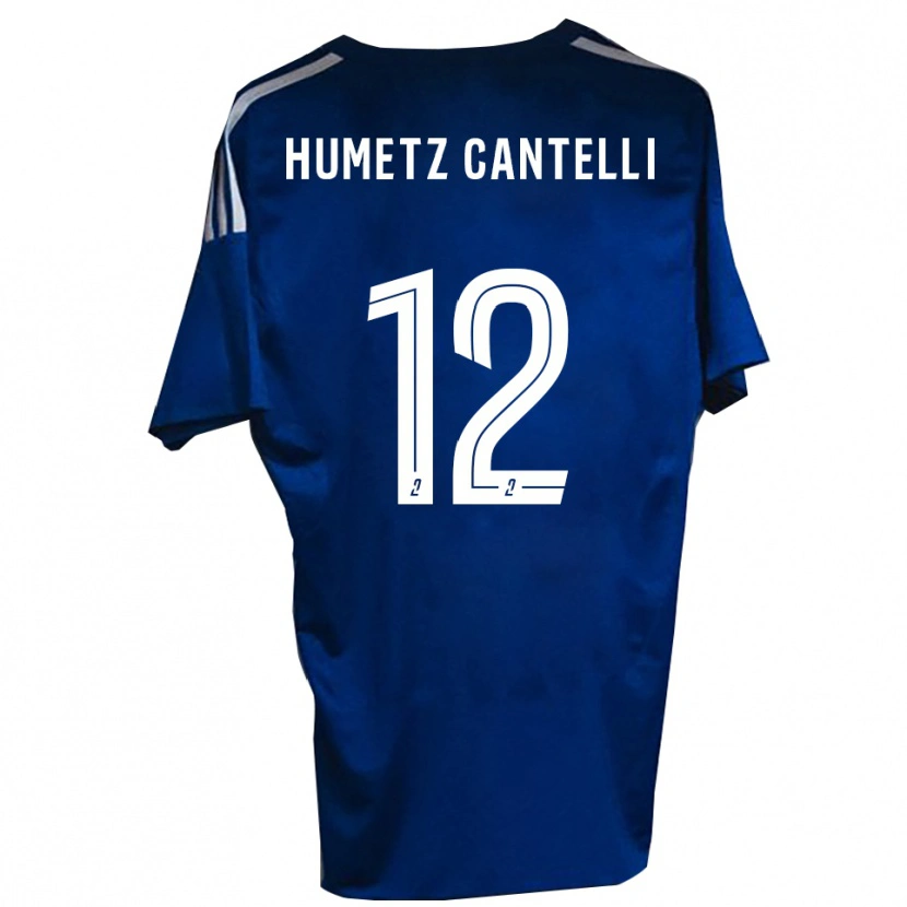 Danxen Kinder Ange Humetz Cantelli #12 Blau Weiß Heimtrikot Trikot 2025/26 T-Shirt Schweiz