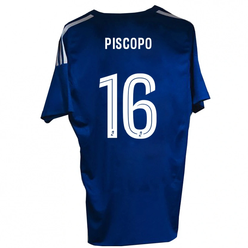 Danxen Kinder Ange Piscopo #16 Blau Weiß Heimtrikot Trikot 2025/26 T-Shirt Schweiz