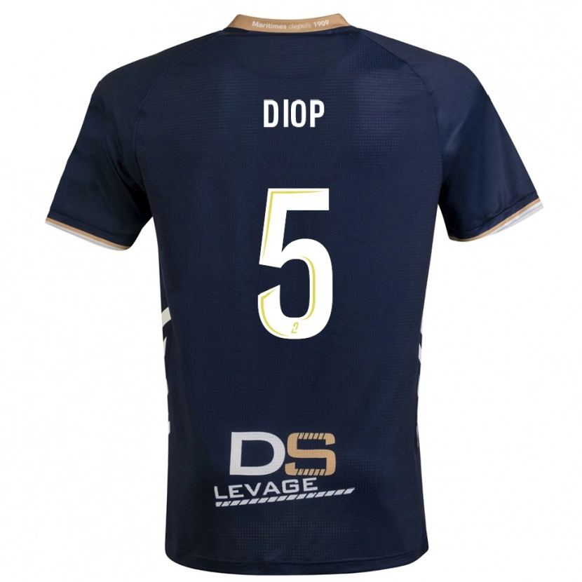 Danxen Kinder Aaron Diop #5 Marine Gold Heimtrikot Trikot 2025/26 T-Shirt Schweiz