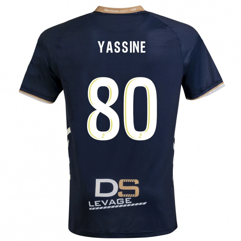 Danxen Kinder Gessime Yassine #80 Marine Gold Heimtrikot Trikot 2025/26 T-Shirt Schweiz