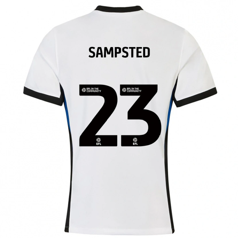 Danxen Kinder Alfons Sampsted #23 Weiß Blau Auswärtstrikot Trikot 2025/26 T-Shirt Schweiz