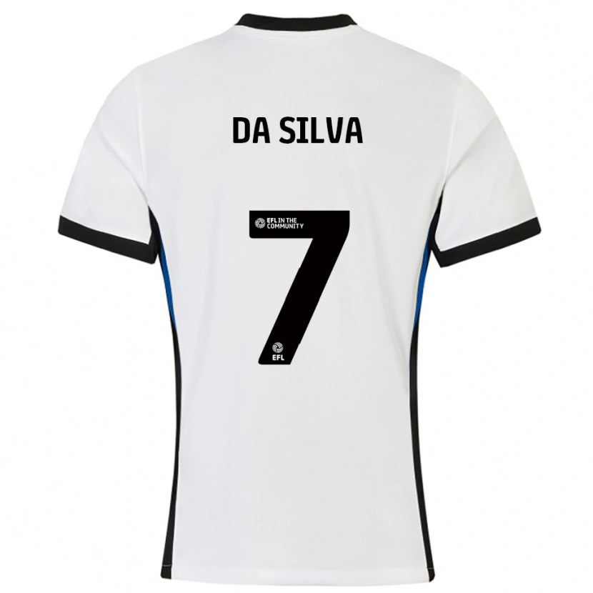 Danxen Kinder Alezandro Da Silva #7 Weiß Blau Auswärtstrikot Trikot 2025/26 T-Shirt Schweiz