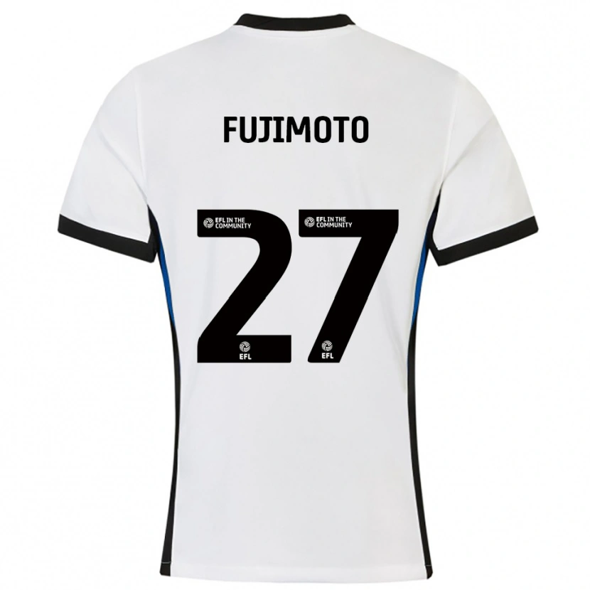 Danxen Kinder Kanya Fujimoto #27 Weiß Blau Auswärtstrikot Trikot 2025/26 T-Shirt Schweiz