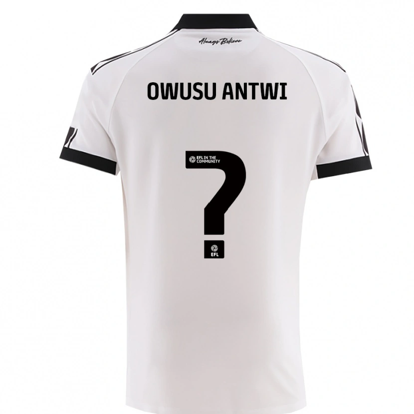Danxen Kinder Filbert Owusu-Antwi #0 Weiß Schwarz Auswärtstrikot Trikot 2025/26 T-Shirt Schweiz