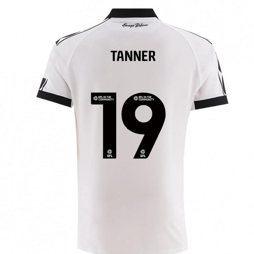 Danxen Kinder George Tanner #19 Weiß Schwarz Auswärtstrikot Trikot 2025/26 T-Shirt Schweiz