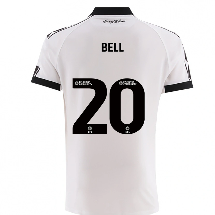 Danxen Kinder Sam Bell #20 Weiß Schwarz Auswärtstrikot Trikot 2025/26 T-Shirt Schweiz