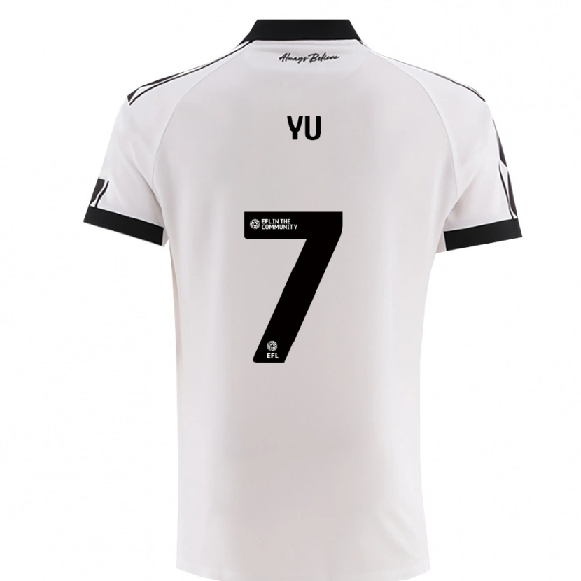 Danxen Kinder Yu Hirakawa #7 Weiß Schwarz Auswärtstrikot Trikot 2025/26 T-Shirt Schweiz
