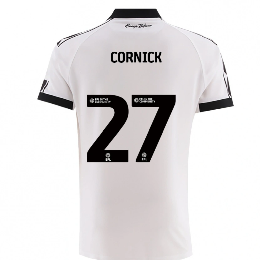 Danxen Kinder Harry Cornick #27 Weiß Schwarz Auswärtstrikot Trikot 2025/26 T-Shirt Schweiz