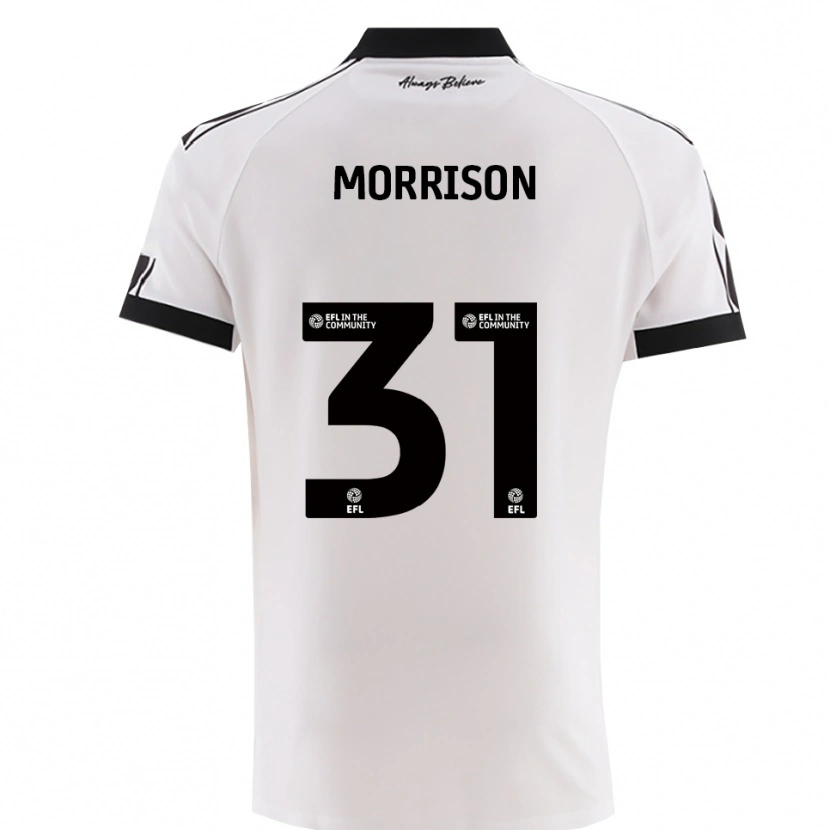 Danxen Kinder Elijah Morrison #31 Weiß Schwarz Auswärtstrikot Trikot 2025/26 T-Shirt Schweiz