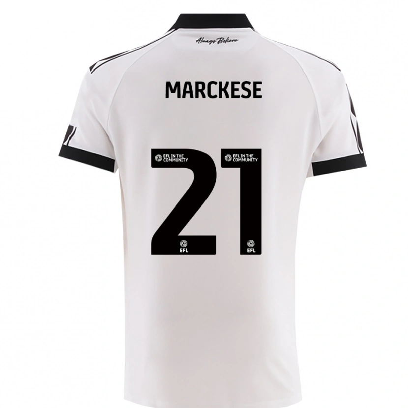 Danxen Kinder Kaylan Marckese #21 Weiß Schwarz Auswärtstrikot Trikot 2025/26 T-Shirt Schweiz