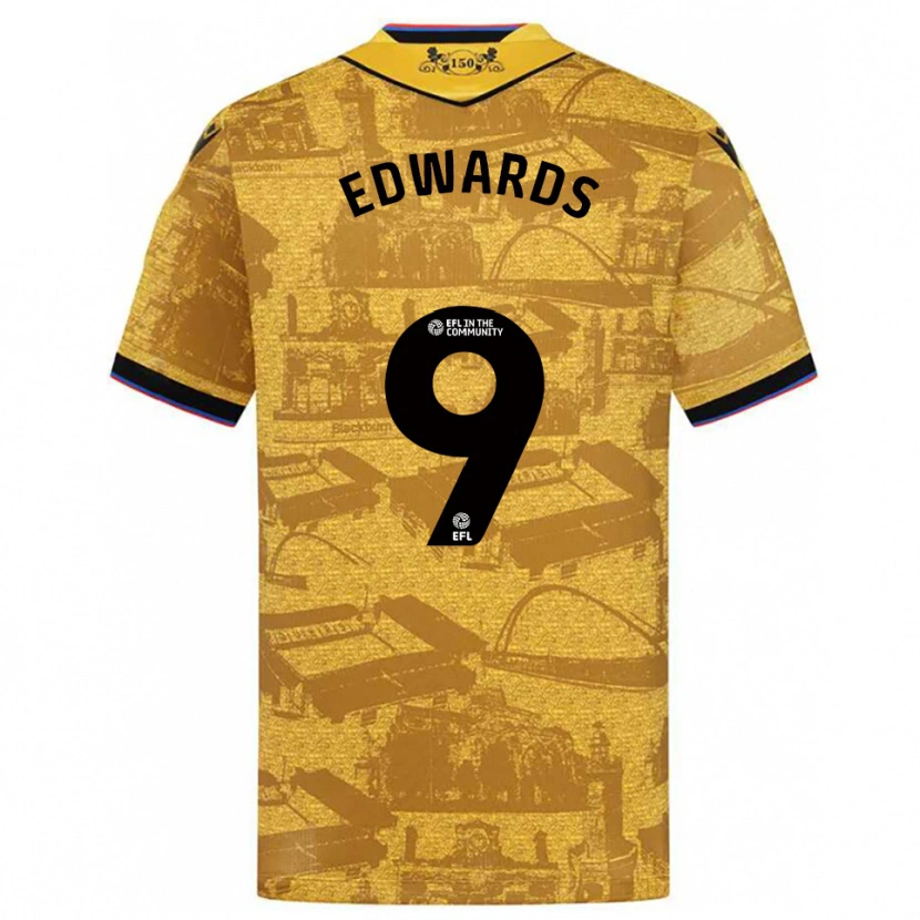 Danxen Kinder Maria Edwards #9 Gold Schwarz Auswärtstrikot Trikot 2025/26 T-Shirt Schweiz