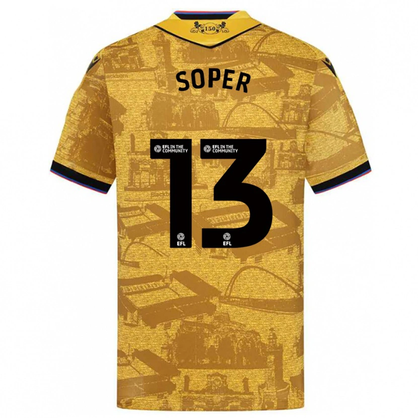 Danxen Kinder Poppy Soper #13 Gold Schwarz Auswärtstrikot Trikot 2025/26 T-Shirt Schweiz