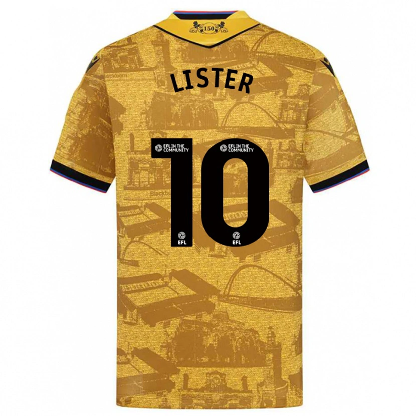 Danxen Kinder Harry Lister #10 Gold Schwarz Auswärtstrikot Trikot 2025/26 T-Shirt Schweiz