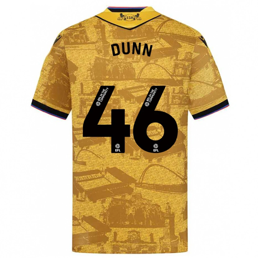 Danxen Kinder Isaac Dunn #46 Gold Schwarz Auswärtstrikot Trikot 2025/26 T-Shirt Schweiz