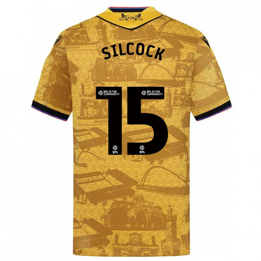 Danxen Kinder Hannah Silcock #15 Gold Schwarz Auswärtstrikot Trikot 2025/26 T-Shirt Schweiz