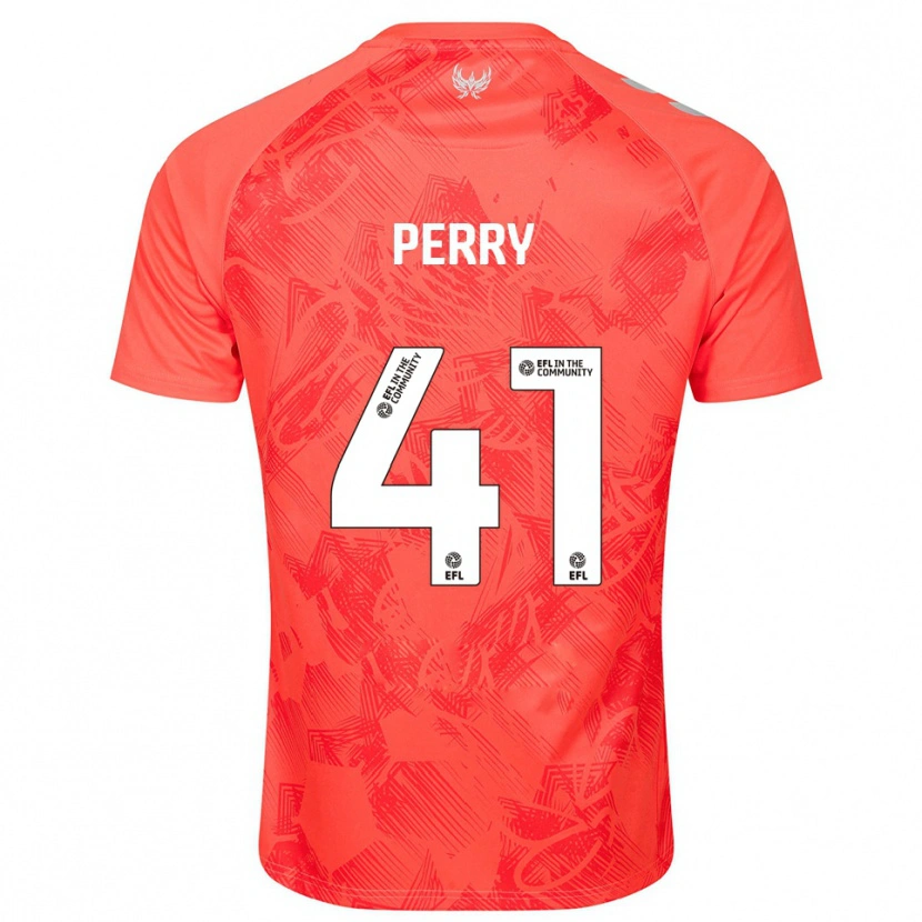 Danxen Kinder Callum Perry #41 Orange Weiß Auswärtstrikot Trikot 2025/26 T-Shirt Schweiz