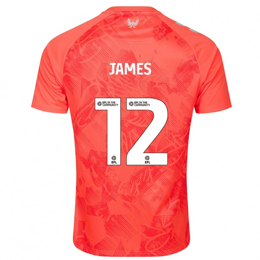 Danxen Kinder Jack James #12 Orange Weiß Auswärtstrikot Trikot 2025/26 T-Shirt Schweiz
