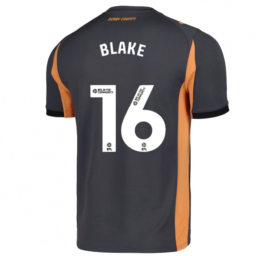 Danxen Kinder Zayne Blake #16 Grau Orange Schwarz Auswärtstrikot Trikot 2025/26 T-Shirt Schweiz