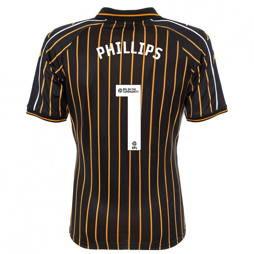Danxen Kinder Dillon Phillips #1 Weiß Schwarz Auswärtstrikot Trikot 2025/26 T-Shirt Schweiz