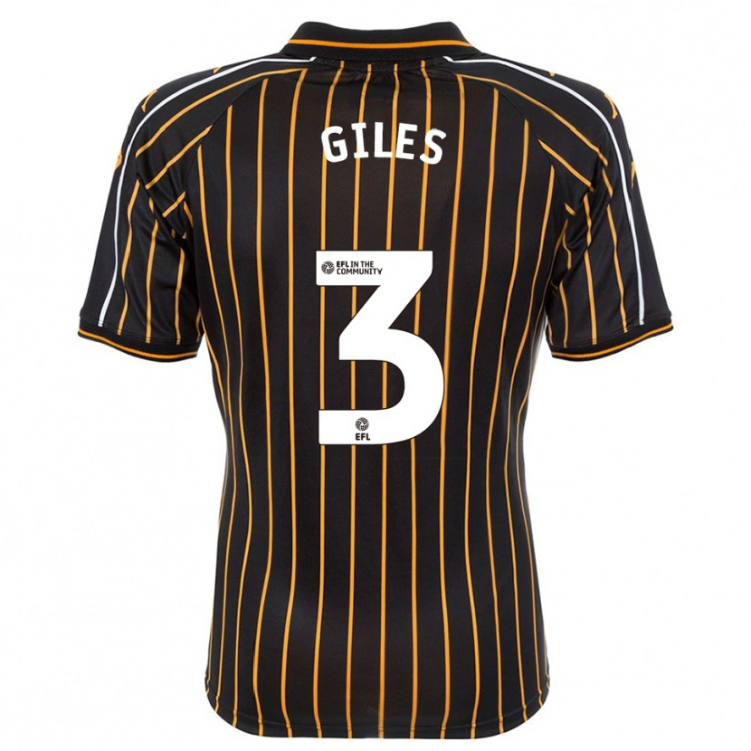 Danxen Kinder Ryan Giles #3 Weiß Schwarz Auswärtstrikot Trikot 2025/26 T-Shirt Schweiz