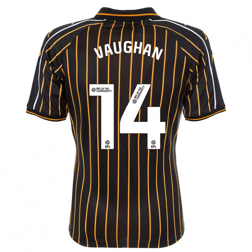 Danxen Kinder Harry Vaughan #14 Weiß Schwarz Auswärtstrikot Trikot 2025/26 T-Shirt Schweiz