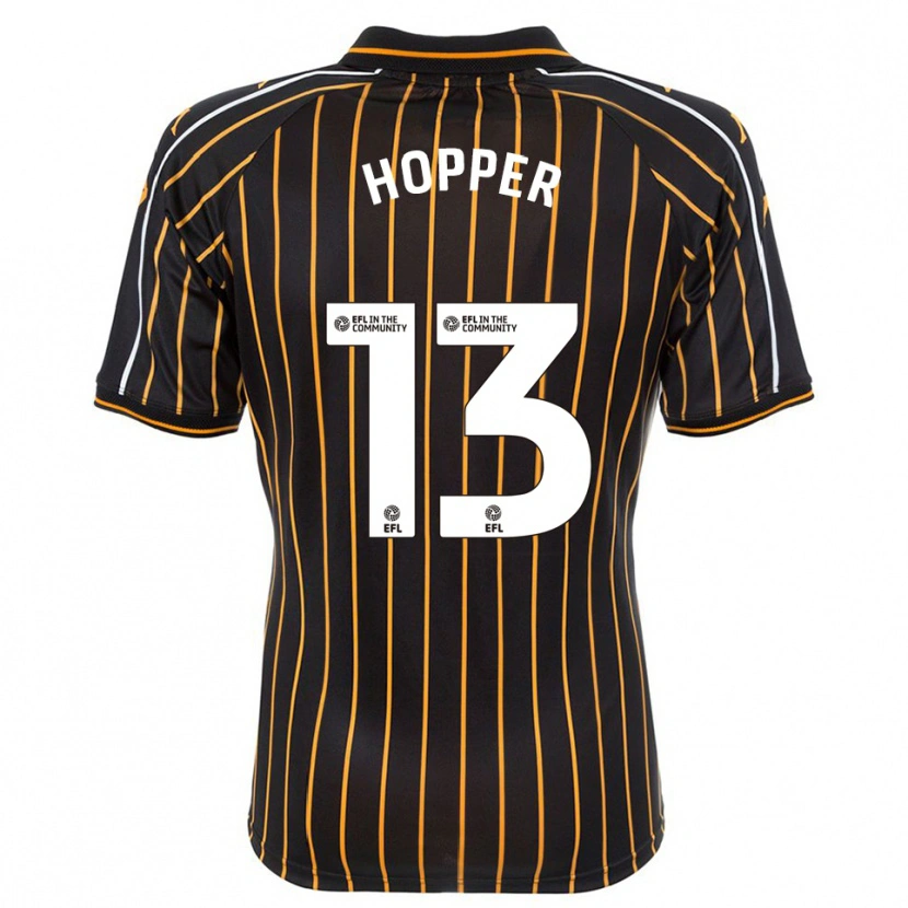 Danxen Kinder Jake Hopper #13 Weiß Schwarz Auswärtstrikot Trikot 2025/26 T-Shirt Schweiz