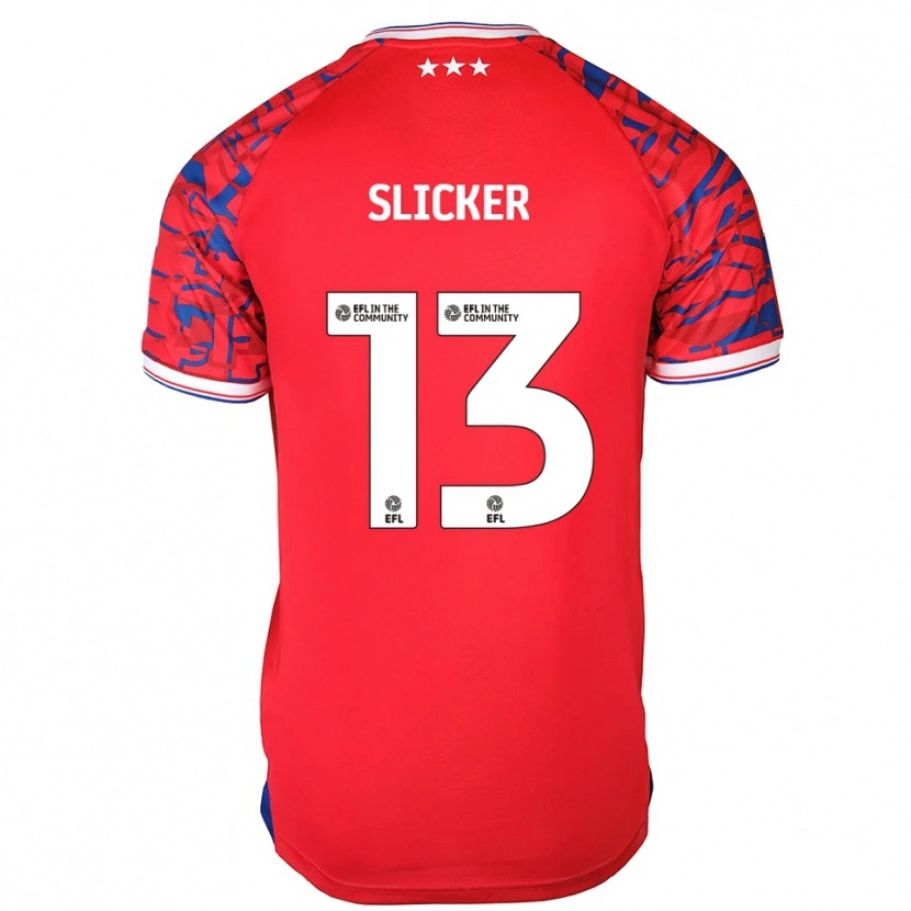 Danxen Kinder Cieran Slicker #13 Rot Blau Auswärtstrikot Trikot 2025/26 T-Shirt Schweiz