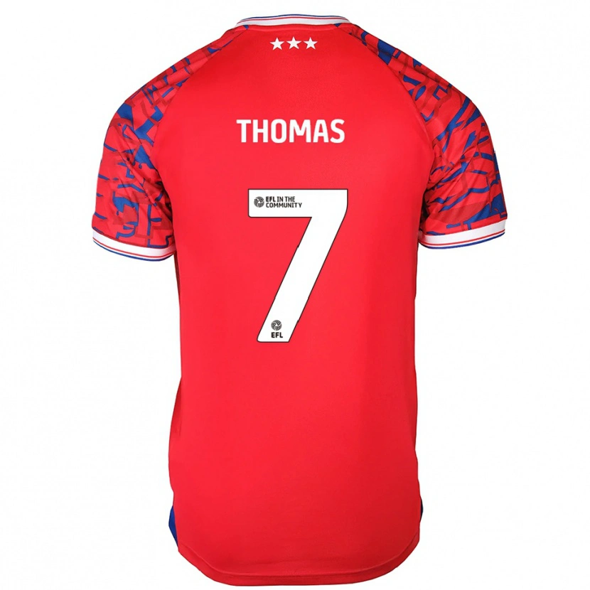 Danxen Kinder Natasha Thomas #7 Rot Blau Auswärtstrikot Trikot 2025/26 T-Shirt Schweiz