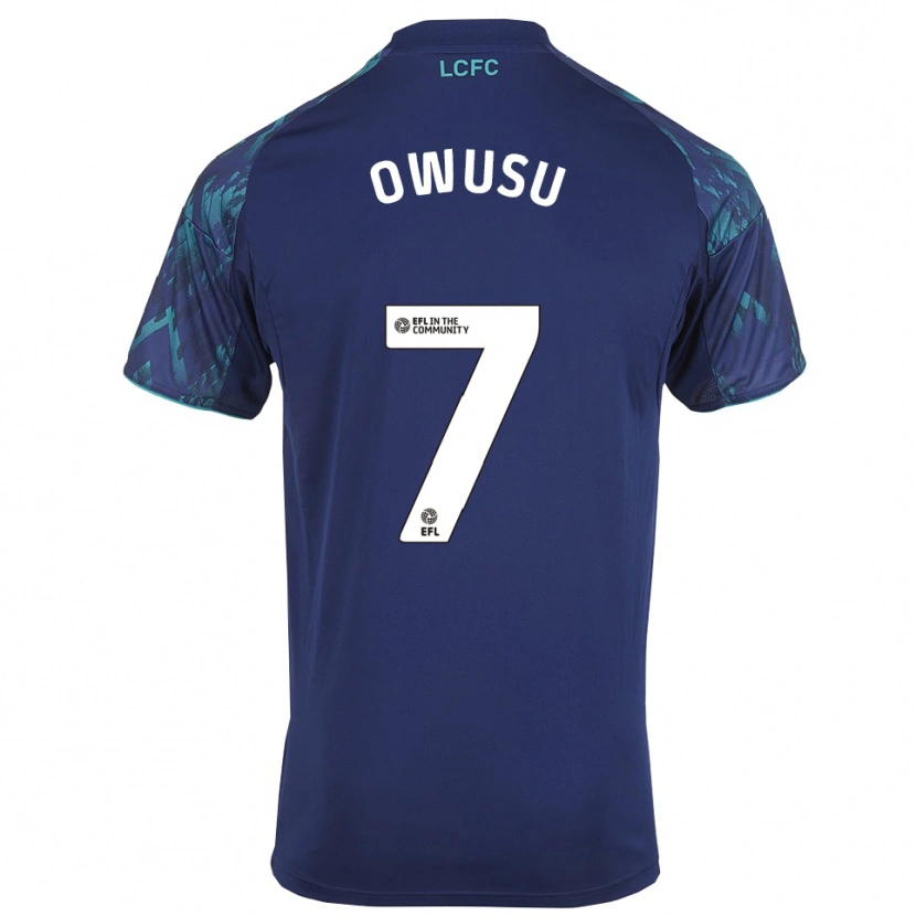 Danxen Kinder Bismark Owusu #7 Marinegrün Weiß Auswärtstrikot Trikot 2025/26 T-Shirt Schweiz