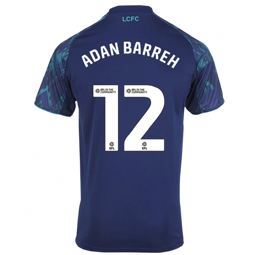 Danxen Kinder Hassan Adan Barreh #12 Marinegrün Weiß Auswärtstrikot Trikot 2025/26 T-Shirt Schweiz